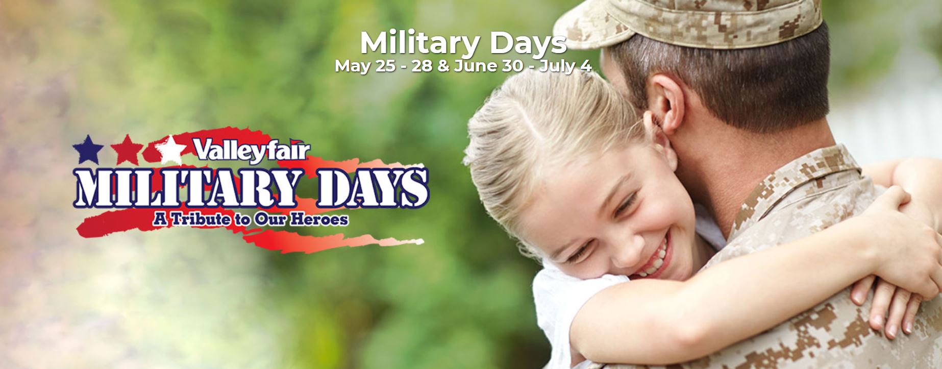 Valleyfair is Proud to Show their Support of the Military Community